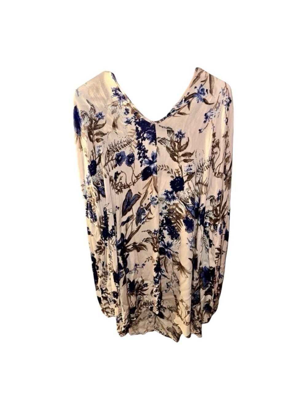 Umgee Boho Floral High Low Long Sleeve Dress - Picture 2 of 11